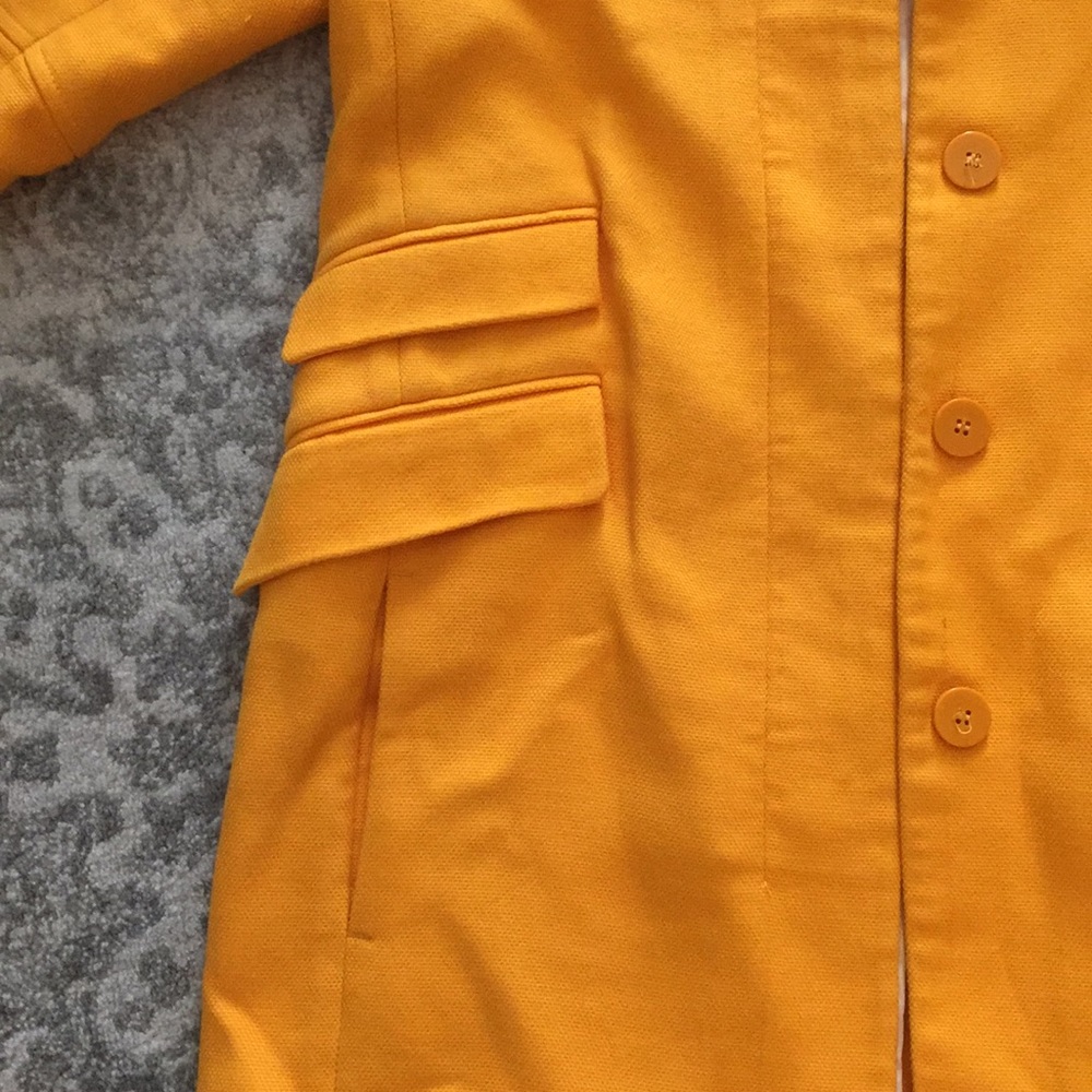 Zara Yellow Orange Button Jacket - image 5